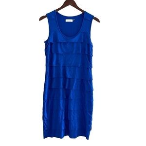 Calvin Klein Royal Blue Layered Dress